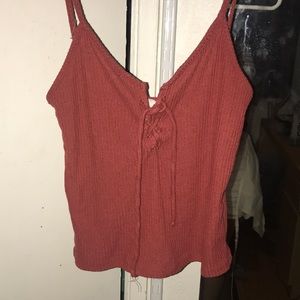 cute tie up tank, price can be shifted (: